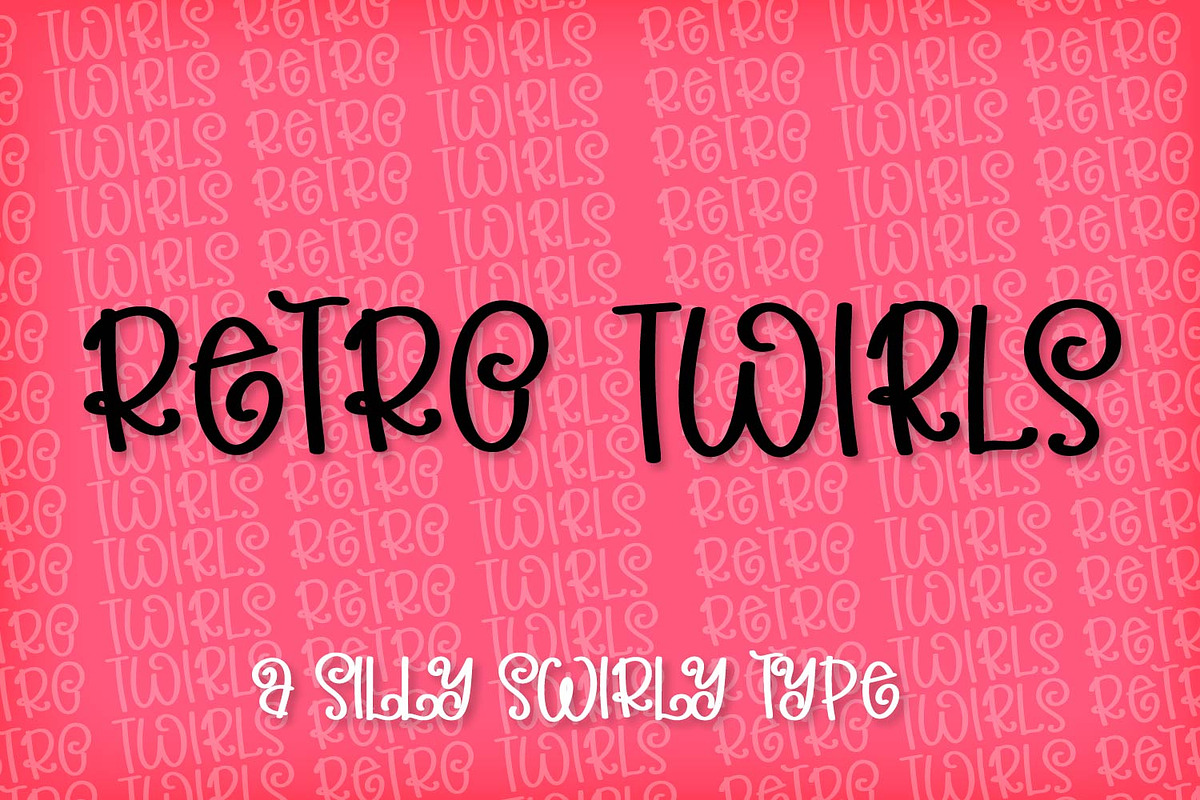 Retro Twirls - A Swirly Type in Display Fonts - product preview 8
