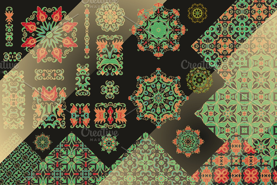 Big set of decorative elements in Textures - product preview 8