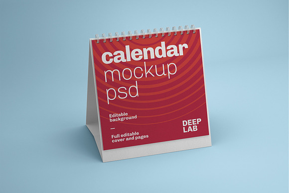 Desk Calendar Mockup Set - 23 styles in Print Mockups - product preview 11
