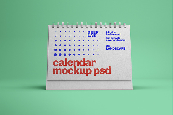 Desk Calendar Mockup Set - 23 styles in Print Mockups - product preview 19