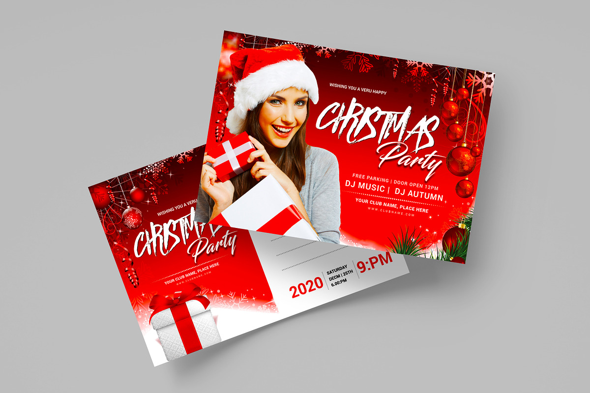 Christmas Postcard in Postcard Templates - product preview 8