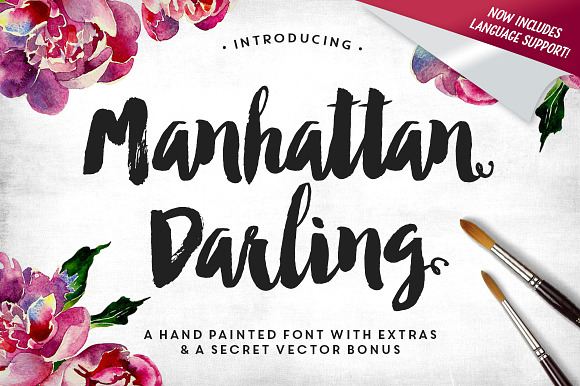 Manhattan Darling Typeface + BONUS in Twitter Fonts - product preview 5