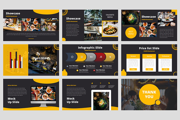 Cozzie - Restaurant PowerPoint in PowerPoint Templates - product preview 4