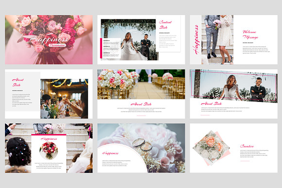 Happiness - Wedding PowerPoint in PowerPoint Templates - product preview 1