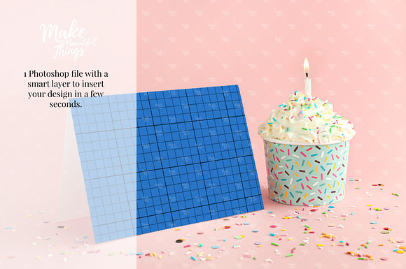 5x7 greeting card mockup in Print Mockups - product preview 1