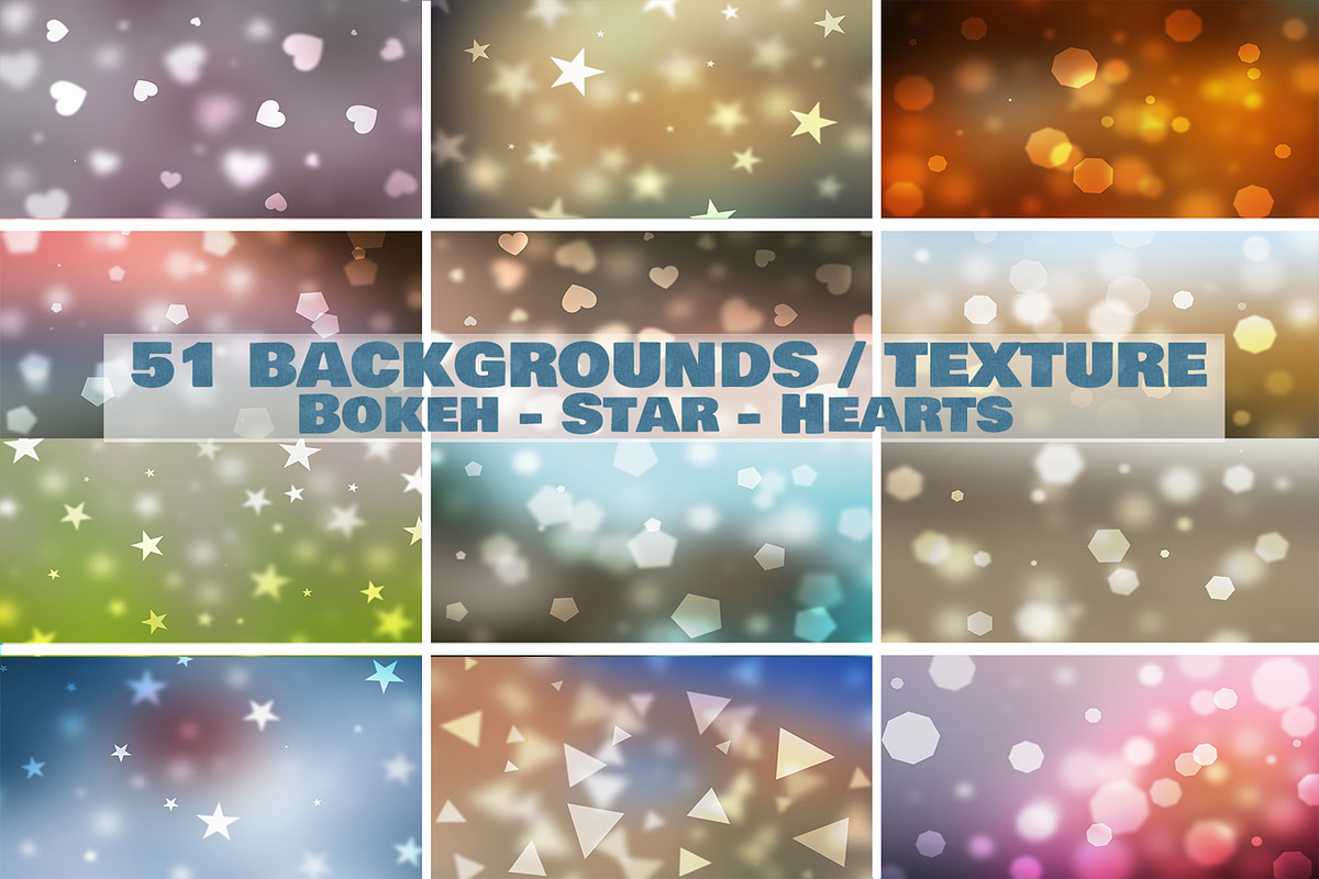 Abstract bokeh textures, backgrounds in Textures - product preview 8