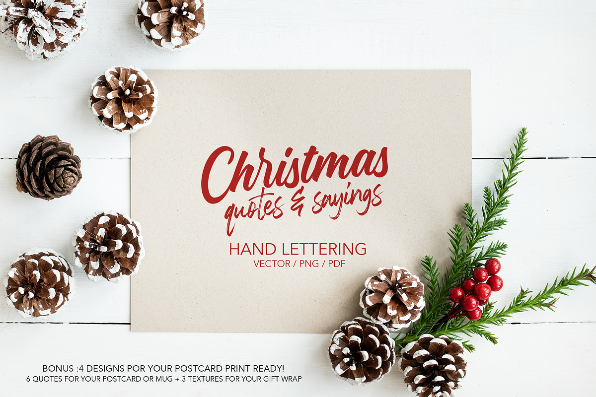 Christmas overlays & cards  / BONUS in Postcard Templates - product preview 8