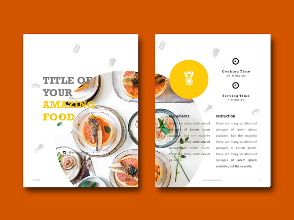 Recipe Book - Cookbook Keynote in Brochure Templates - product preview 2