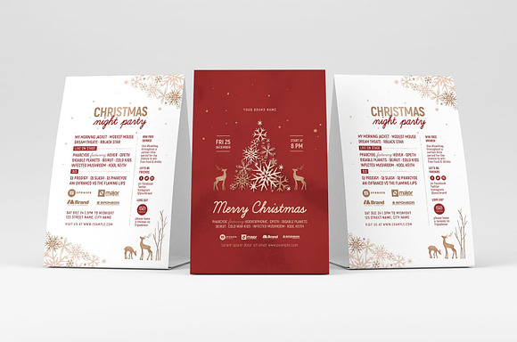 Ornate Christmas Menus in Stationery Templates - product preview 4