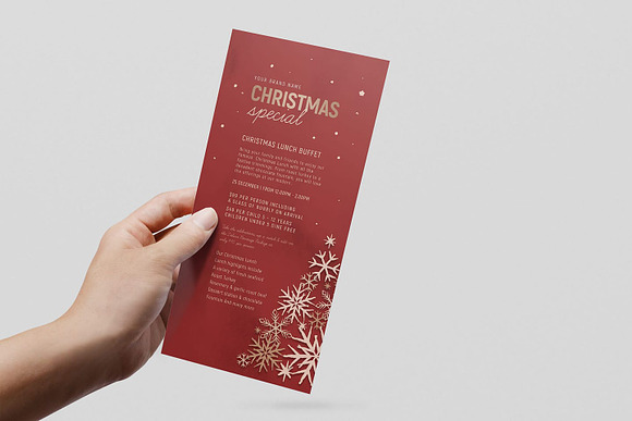 Ornate Christmas Menus in Stationery Templates - product preview 7