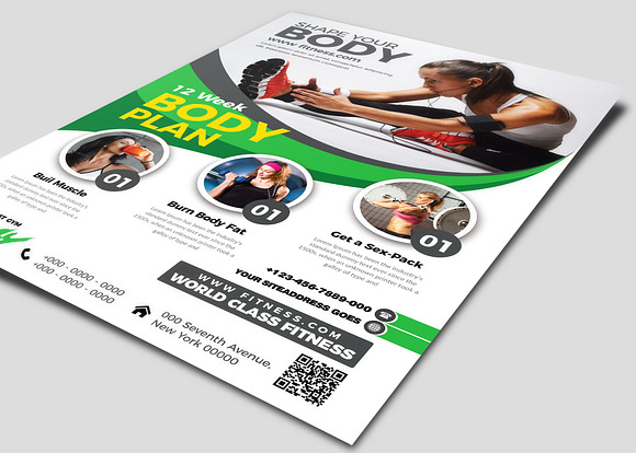 Fitness Flyer in Flyer Templates - product preview 1