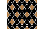 Arabic seamless pattern grid lantern