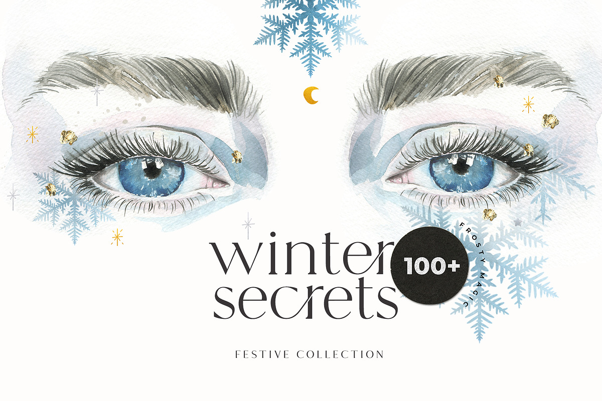 WINTER SECRETS magic Christmas set in Illustrations - product preview 8