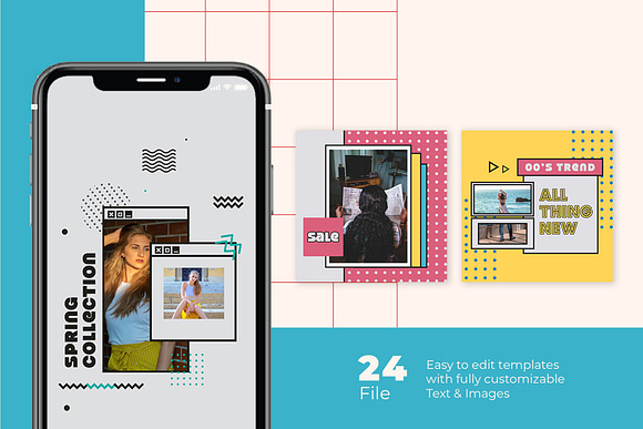 Fashion Instagram Templates in Instagram Templates - product preview 7