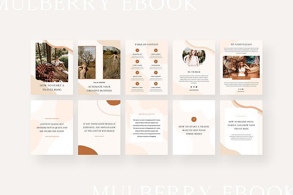 Mulberry Ebook | CANVA in Magazine Templates - product preview 7