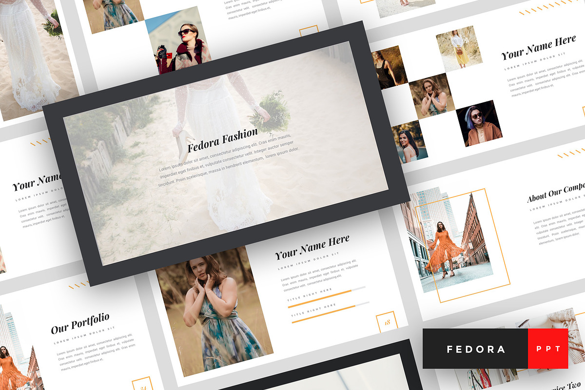 Fedora - Fashion PowerPoint in PowerPoint Templates - product preview 8