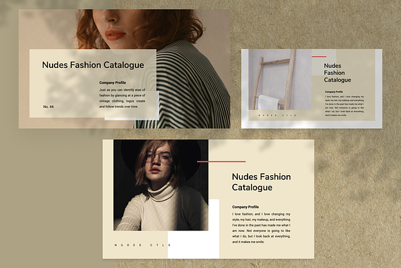 Nudes Fashion PowerPoint Template in PowerPoint Templates - product preview 4