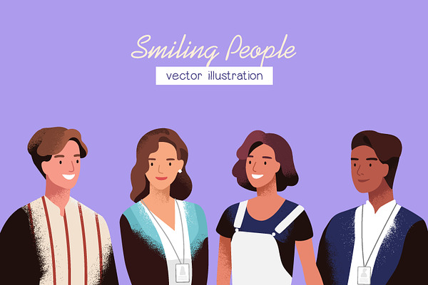 Smiling people