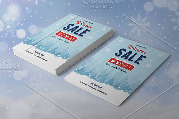Winter Sale Flyer V1111 in Flyer Templates - product preview 2
