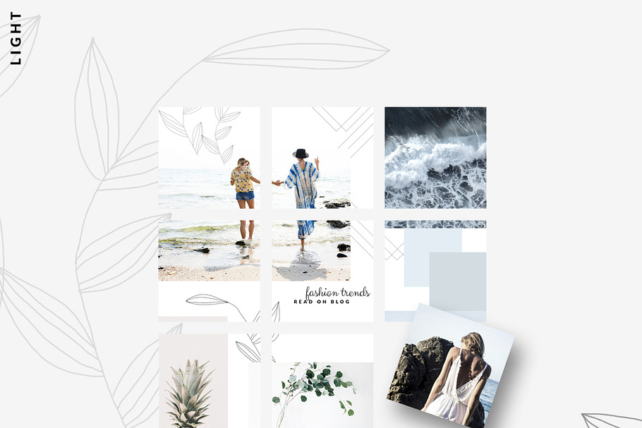 CANVA | Instagram PUZZLE - Light in Instagram Templates - product preview 8