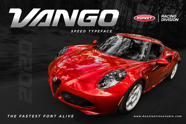 VANGO - Automotive Speed Font