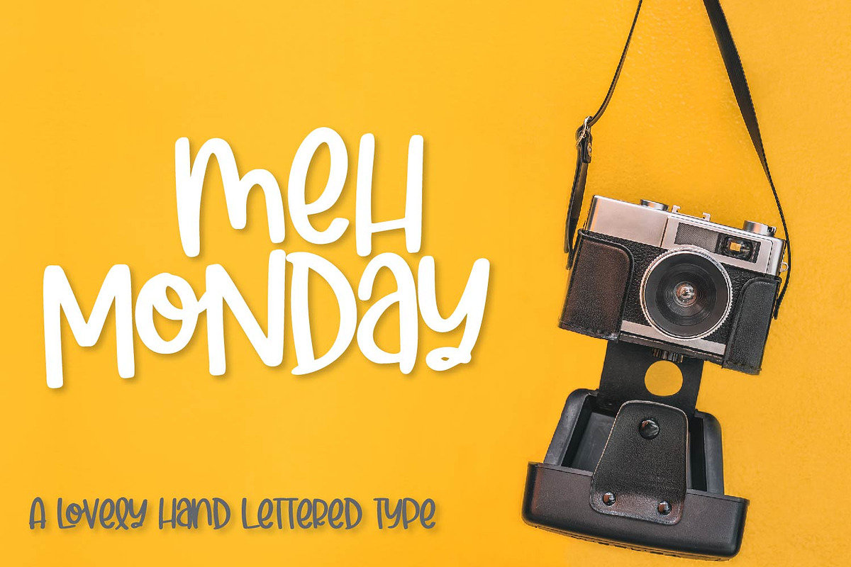 Meh Monday - Lovely Type in Display Fonts - product preview 8