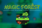 Magic Forest - Platform Tileset