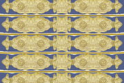 Golden Ornate Seamless Pattern
