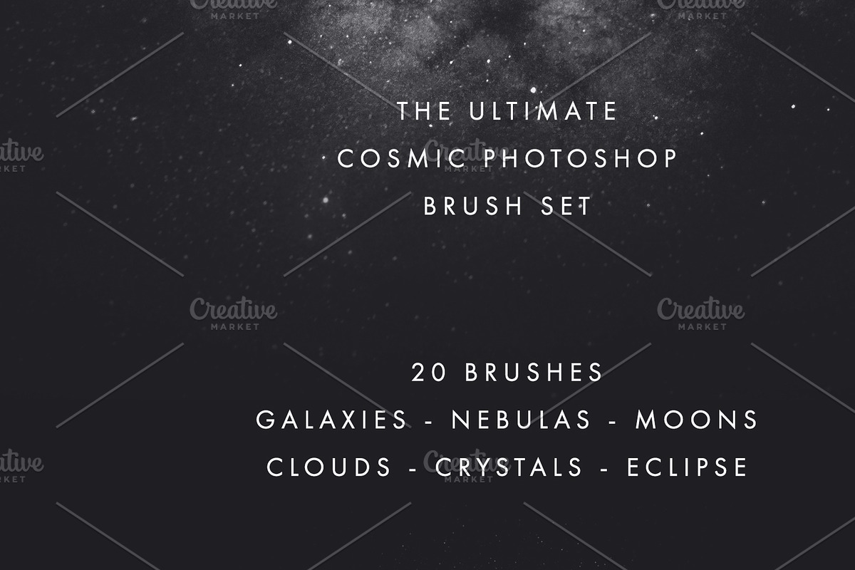 Cosmic Photoshop Brush Set in Patterns - product preview 8