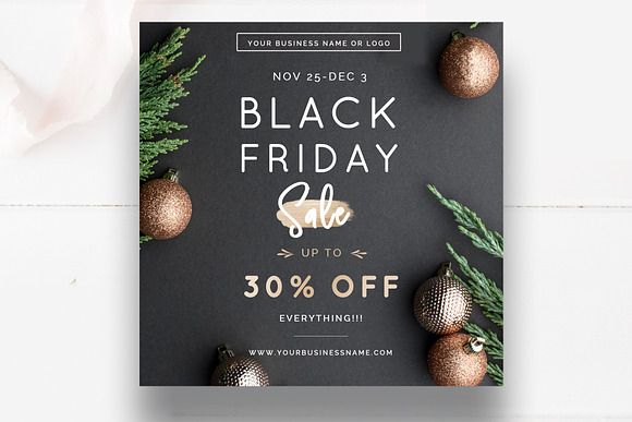Black Friday Social Media Templates in Instagram Templates - product preview 5