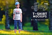 Boy T-Shirt Mock-Up Set 2