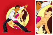Salsa Dance Ilustration Vector