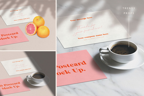 Modern Post Card Mockup in Print Mockups - product preview 7