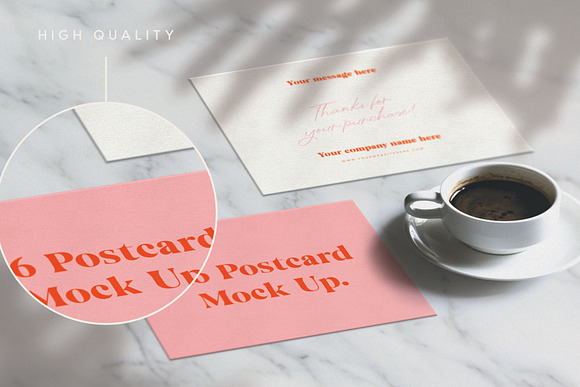 Modern Post Card Mockup in Print Mockups - product preview 8