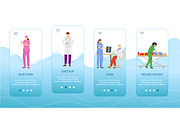 Medical procedures app screen