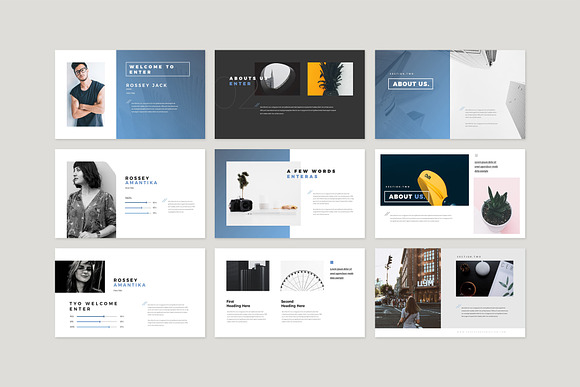 Enter Minimalist PowerPoint Template in PowerPoint Templates - product preview 2