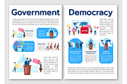 Political system metaphor brochure