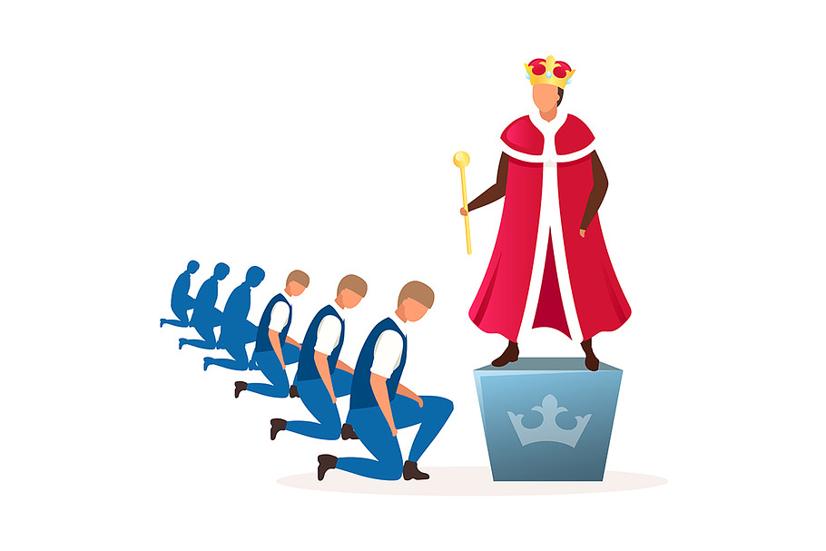 Monarchy political system metaphor in Illustrations - product preview 8