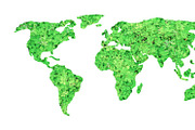 Environment Concept World Map Illust