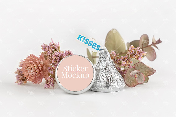 Hershey Kisses Sticker Mockup in Product Mockups - product preview 6