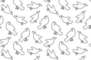 Seamless birds pattern