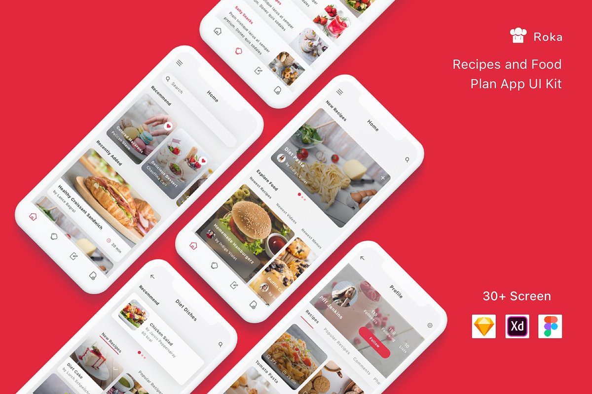 Roka - Recipes and Food Plan App UI in App Templates - product preview 8