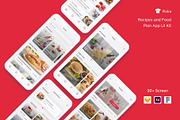 Roka - Recipes and Food Plan App UI