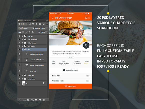 Food & Resto UI Kit in Templates - product preview 3