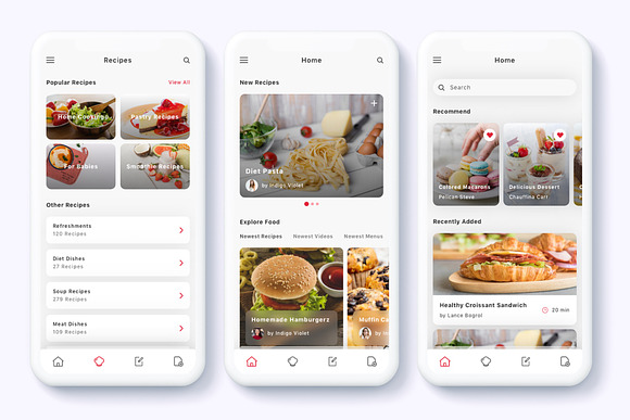 Roka - Recipes and Food Plan App UI in App Templates - product preview 1