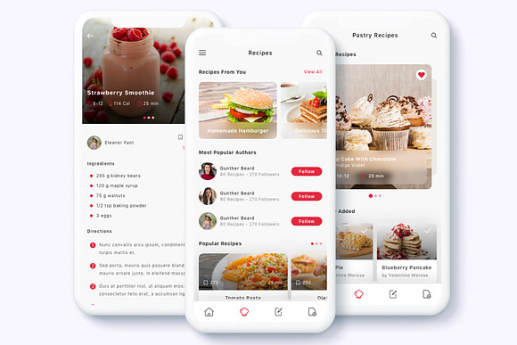 Roka - Recipes and Food Plan App UI in App Templates - product preview 2
