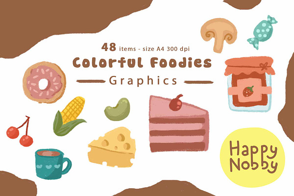 Colorful Foodies Graphics