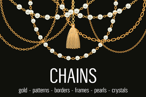 Vector Chain designs. Bundle. in Patterns - product preview 3