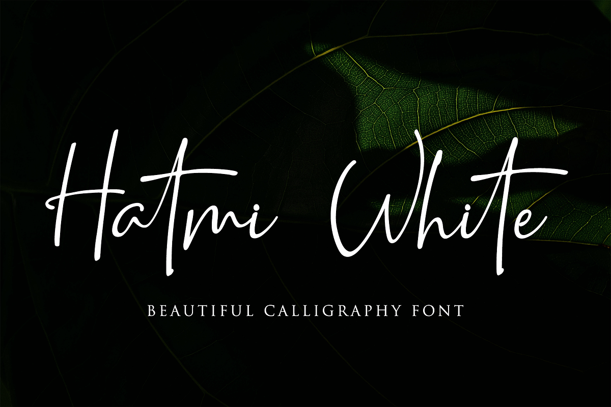 Hatmi White -Beautiful Calligraphy in Script Fonts - product preview 8