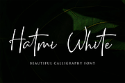 Hatmi White -Beautiful Calligraphy